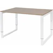 Schaffenburg Verstelbaar Bureau - Plus 120x80 Havana Kersen - wit frame