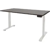 Schaffenburg Dextro Plus Zit-sta-bureau Rechthoekig Eiken T-Voet 1.600 (B) x 800 (D) x 645 (H) mm Melamine