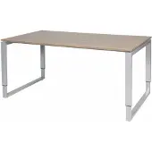 Schaffenburg Verstelbaar Bureau - Plus 160x90 Havana Kersen - alu frame