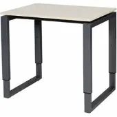 Schaffenburg Verstelbaar Bureau - Plus 80x60 Eiken - zwart frame