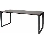 Schaffenburg Verstelbaar Bureau - Plus 180x80 logan - zwart frame