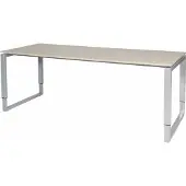 Schaffenburg Verstelbaar Bureau - Domino Plus 200x80 Eiken - alu frame