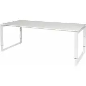 Schaffenburg Verstelbaar Bureau - Domino Plus 200x90 wit - wit frame
