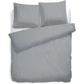 Heckett & Lane Heckett&Lane Uni Stripe Dekbedovertrek Glacier grey