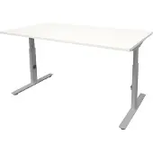 Schaffenburg Verstelbaar Bureau - Linesto 200x80 wit - alu frame
