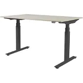 Schaffenburg Zit Sta Bureau - Plus Elek 160x80 eik - zwart frame
