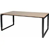 Schaffenburg Vergadertafel - Verstelbaar - 180x100 Havana Kersen - zw frame