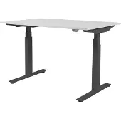 Schaffenburg Zit Sta Bureau - Plus Elek 140x80 krijtwit -zwart frame