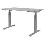 Schaffenburg Zit Sta Bureau - Plus Elektrisch 160x80 grijs - alu frame