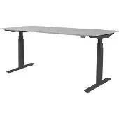 Schaffenburg Zit Sta Bureau - Plus Elektrisch 180x80 grijs - zw frame