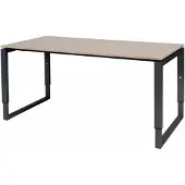 Schaffenburg Verstelbaar Bureau - Plus 160x80 Havana Kersen - zwart frame