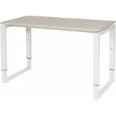 Schaffenburg Verstelbaar Bureau - Plus 120x60 robson - wit frame