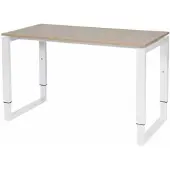 Schaffenburg Verstelbaar Bureau - Plus 120x60 Havana Kersen - wit frame