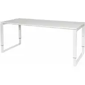 Schaffenburg Verstelbaar Bureau - Domino Plus 180x80 wit - wit frame