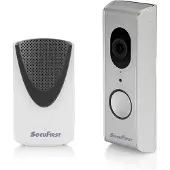 SecuFirst DID701S Slimme Video deurbel met camera met draadloze gong Zilver Grijs - 1080P - Kingston 32GB opslag