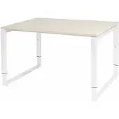 Schaffenburg Verstelbaar Bureau - Domino Plus 120x90 Eiken - wit frame