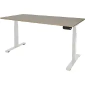 Schaffenburg Dextro Plus Zit-sta-bureau Rechthoekig Eiken T-Voet 1.600 (B) x 800 (D) x 645 (H) mm Melamine