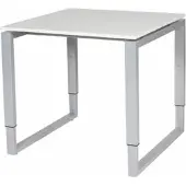 Schaffenburg Verstelbaar Bureau - Domino Plus 80x80 grijs - alu frame