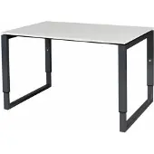 Schaffenburg Verstelbaar Bureau - Domino Plus 120x80 wit - zwart frame