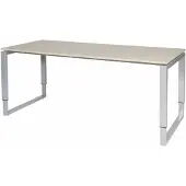 Schaffenburg Verstelbaar Bureau - Domino Plus 180x80 Eiken - alu frame