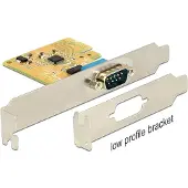 DeLOCK PCIe RS232 Kaart – Seriële Uitbreidingskaart – 1x 9‑pins SUB‑D – Low Profile – Compact design