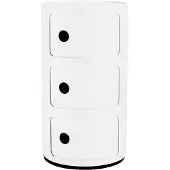 Kartell Componibili Gerecycleerde Opslageenheid 3 Doors | White