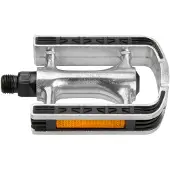M-Wave pedaalset aluminium met rubberen anti-sliplaag zilver