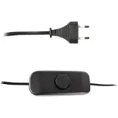 Lybardo Snoerdimmer LED - Zwart - 3-75W - Met draaiknop