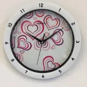 KINGHOFF Wandklok Purle Heart Modern Design