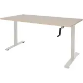Schaffenburg Dextro Slinger Zit-sta-bureau Rechthoekig Eiken T-Voet 1.400 (B) x 800 (D) x 705 (H) mm Melamine