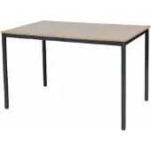 Schaffenburg Bureautafel - Domino Basic 120x80 Havana Kersen - zwart frame