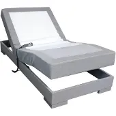 Slaaploods.nl Single - Elektrisch Boxspring Onderstel - 90x210x40 cm - Grijs