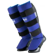 Super Pro Combat Gear Scheenbeschermer Savior Blauw/Wit Medium