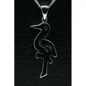 MOOYE ® - Collectie Zilveren Ooievaar en ADO en Den Haag ketting hanger - klein