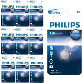 Philips 10 Stuks - CR1220 3v lithium knoopcelbatterij