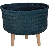 Handed By - Plantenstandaard - Bloempot op poten - SET van 2! - - UP Low - blauwgroen - blue green