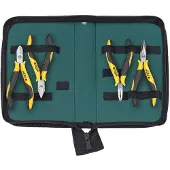 Wiha Z99000104 Tangenset Professional ESD zij-, schuine kopknip-, punttang 5-delig incl. gereedschapsmap - 33507
