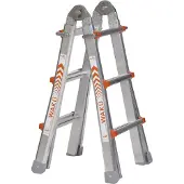 Waku Professionele telescopische vouwladder 4x3 treden - 1413800100