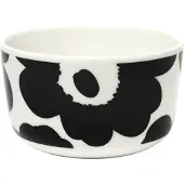 Marimekko Unikko kom 2,5 dl. Zwart-wit