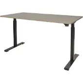 Schaffenburg Dextro Basic Zit-sta-bureau Rechthoekig Eiken T-Voet 1.200 (B) x 800 (D) x 705 (H) mm Melamine