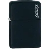Zippo Aansteker Zippo Black Matte with Logo