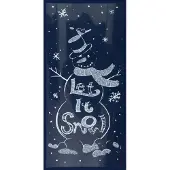 Peha Raamsticker Sneeuwpop 23 X 49 Cm Pvc Wit