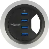 DeLOCK In-Desk Hub 4 Port USB 5 Gbps