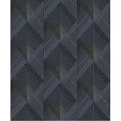 Dutch Wallcoverings Behang Galactik Dessin D.Blauw/Goud L967-01