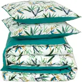 De Witte Lietaer Dekbedovertrek Salix Deep Jungle Percal-200 x 200 / 220 cm | 2-Persoons