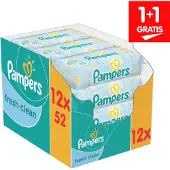 Pampers Fresh Clean Babydoekjes - 12 x 52 doekjes