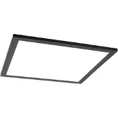 QAZQA Modern LED paneel zwart 40 cm incl. LED - Liv