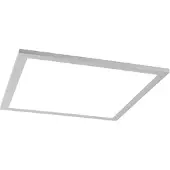QAZQA Modern LED-paneel staal 40 cm incl. LED - Liv
