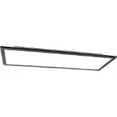 QAZQA Modern LED paneel zwart 80 cm incl. LED - Liv