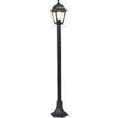 QAZQA Klassieke lantaarn zwart 122 cm IP44 - Capital